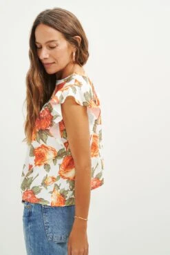 Calla Upcycled Blouse - Seville Floral -NovaWear Shop 0568 Calla Upcycled Seville Floral 2270 web