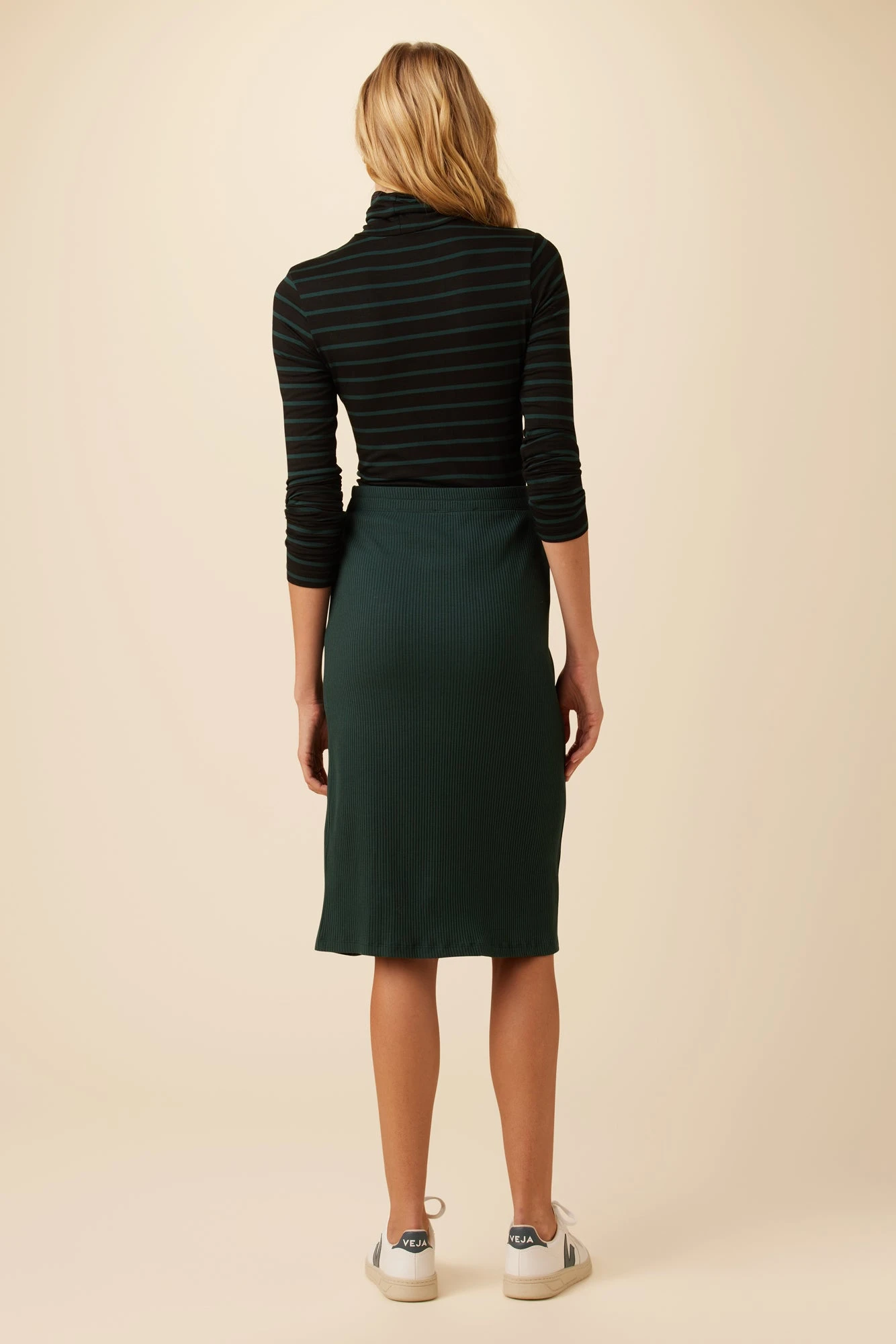 Gadot Paris Rib Skirt - Darkest Spruce 4 Gadot Paris Rib Skirt - Darkest Spruce - Image 4