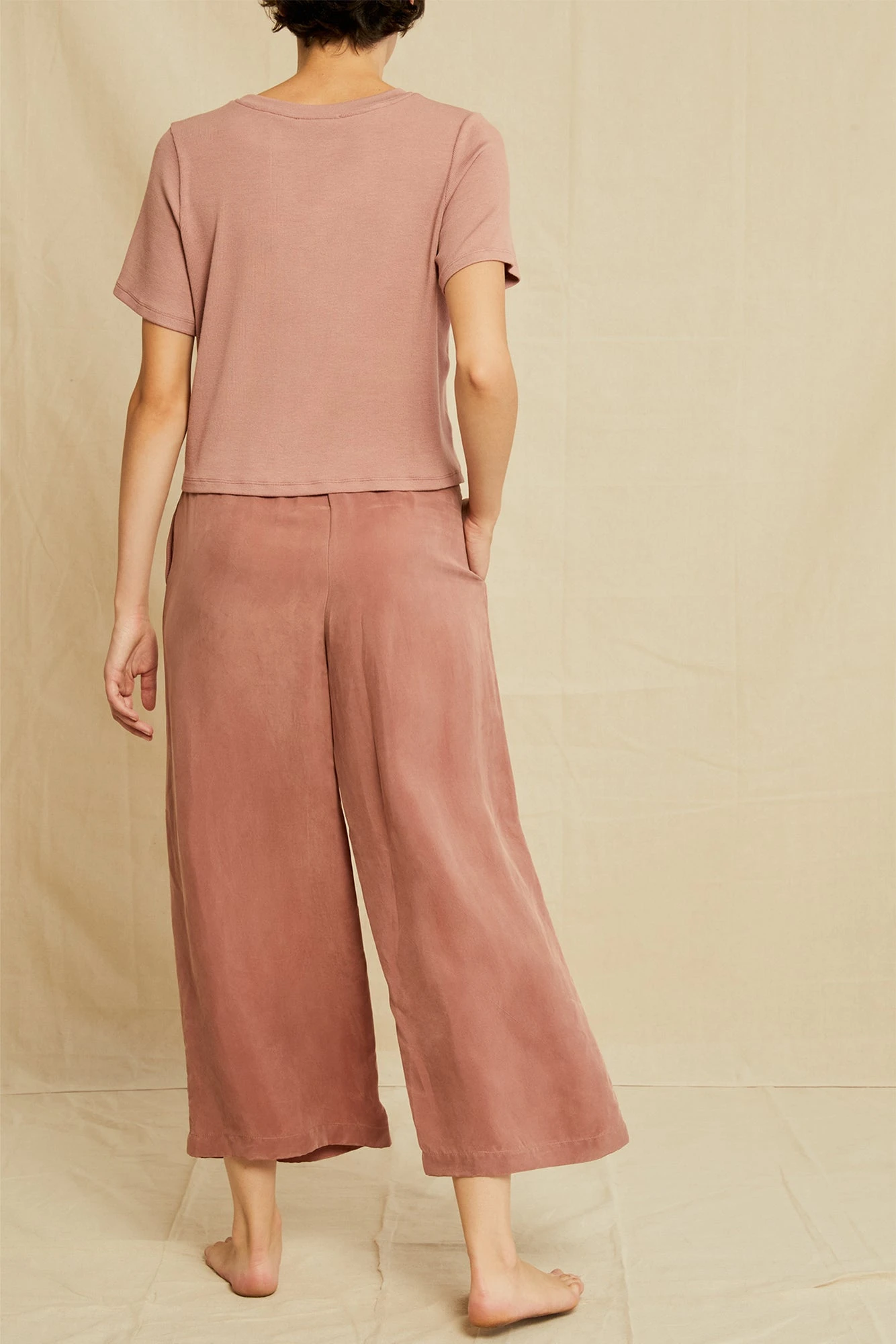 Tara Dream Rib Cropped Tee - Quartz 4 Tara Dream Rib Cropped Tee - Quartz - Image 4