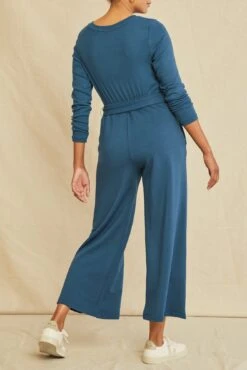Eugenia Tie Waist Luxe Fleece Pants - Azure 6 Eugenia Tie Waist Luxe Fleece Pants - Azure -NovaWear Shop 0707 Tie Waist Eugenia Azure 1323 web 48f1752a a8d4 4684 921b cc6e9b93b5e7