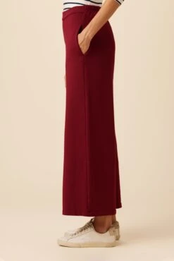 Eugenia Luxe Fleece Pant - Mulberry -NovaWear Shop 0716 Eugenia Luxe Mulberry 2