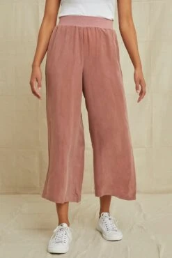 Salice Mixed Cupro Pants - Quartz