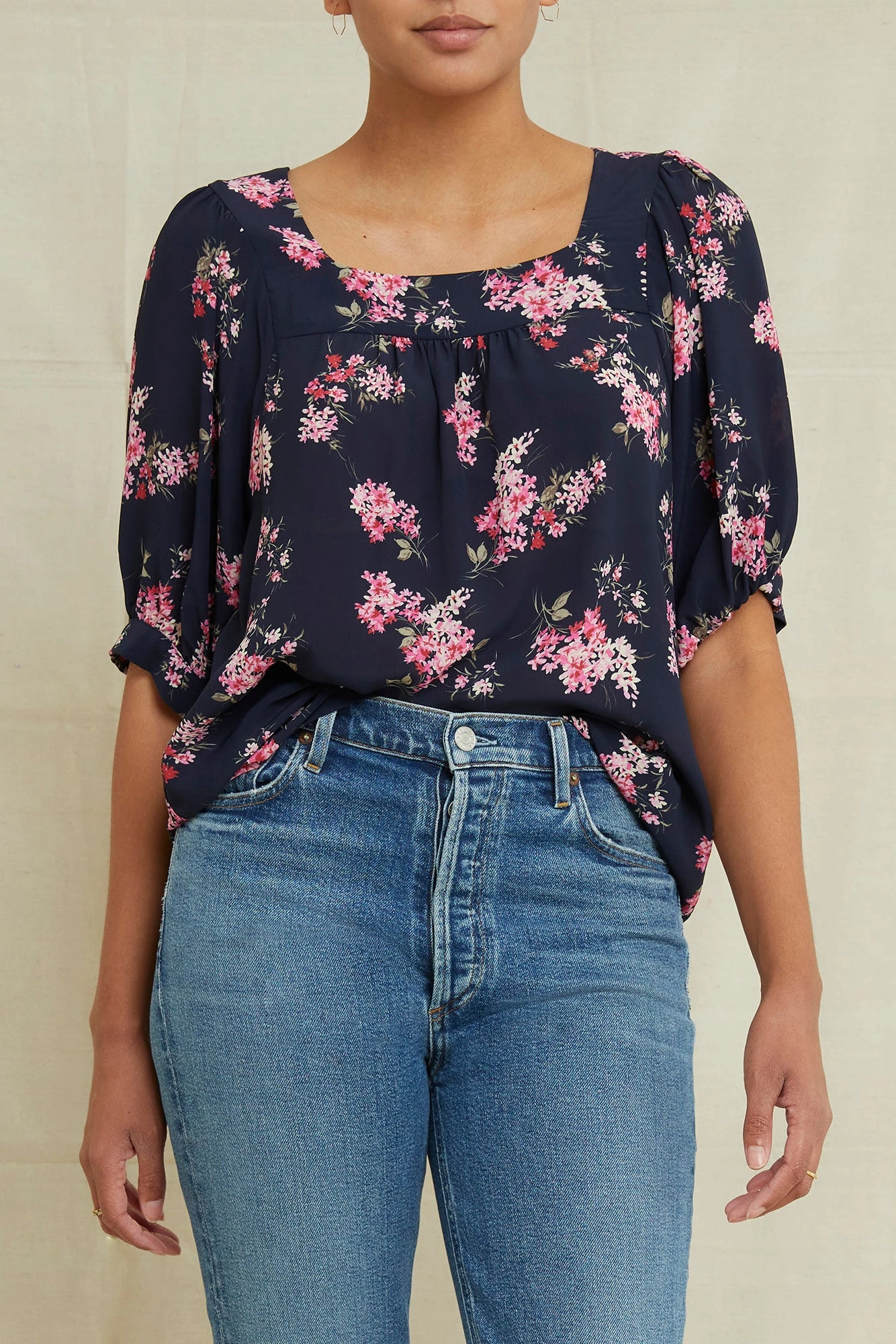 Edith Viscose Blouse - Whitby Floral 1 Edith Viscose Blouse - Whitby Floral