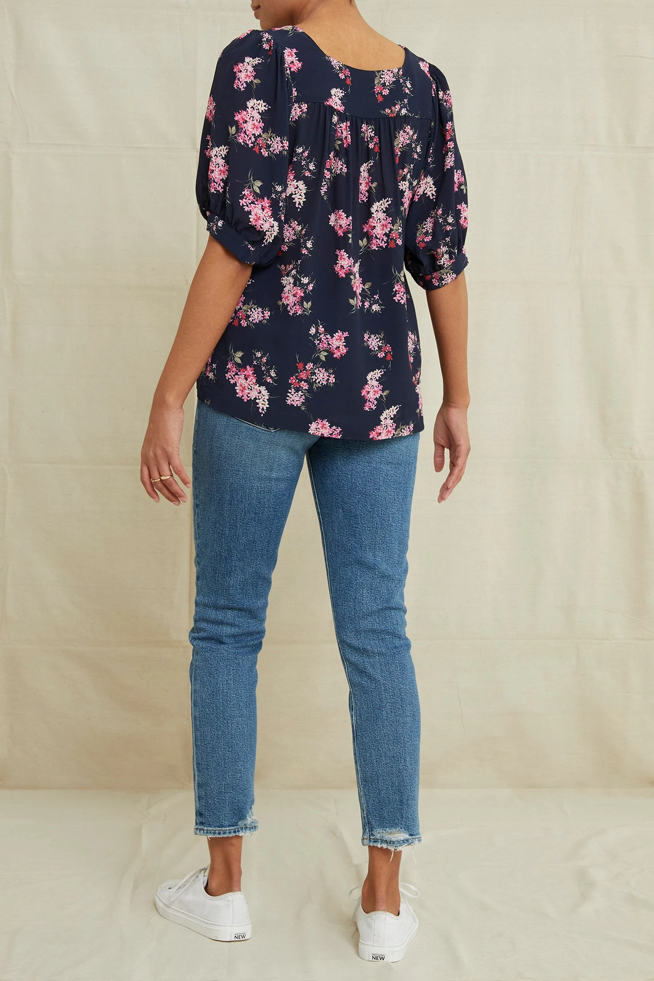 Edith Viscose Blouse - Whitby Floral 3 Edith Viscose Blouse - Whitby Floral - Image 3
