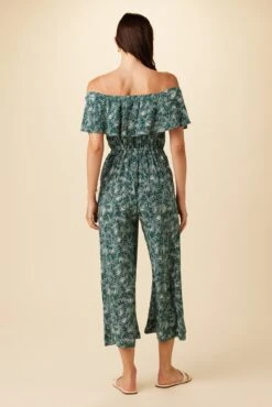Lucia Washable Silk Jumpsuit - Green Palm 8 Lucia Washable Silk Jumpsuit - Green Palm -NovaWear Shop 0794R1 Lucia Green Palm 3