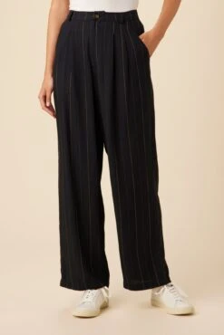 Holland Viscose Pant - Navy Stripe -NovaWear Shop 10035R1 Holland Navy Stripe 1