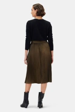 Blaze Skirt - Bronzed Olive -NovaWear Shop 10108 Blaze Pleated Bronzed Olive 3