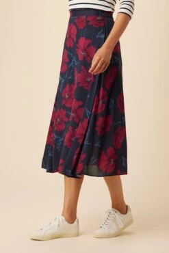 Blaze Ecovero Skirt - Paysage Berry -NovaWear Shop 10126 Blaze Viscose Lined Paysage Berry 2