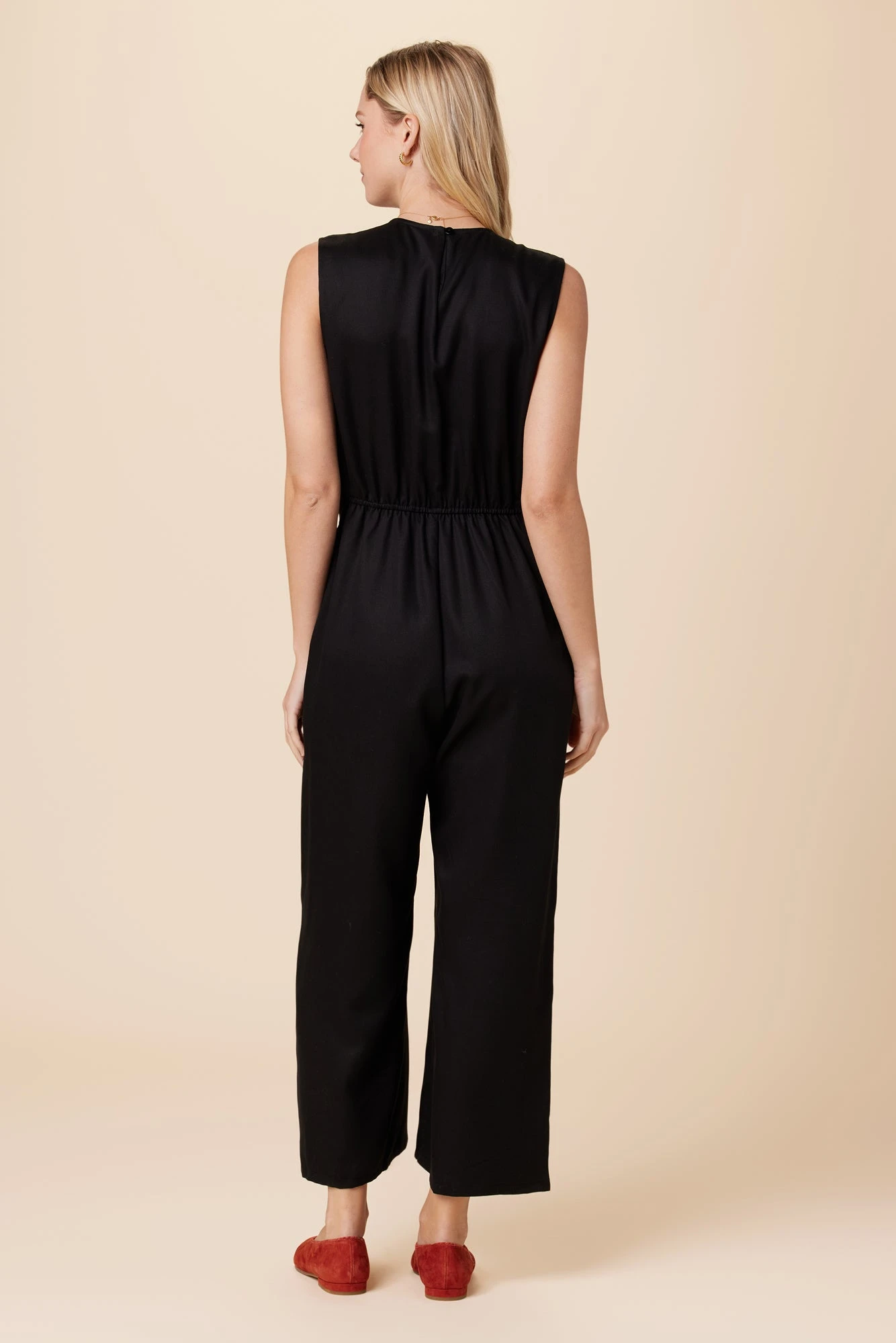 Cayenne Tencel Jumpsuit - Black 3 Cayenne Tencel Jumpsuit - Black - Image 3