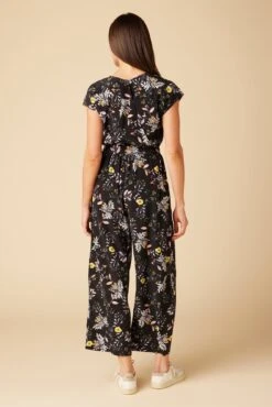 Wynnie Washable Silk Jumpsuit - French Jardin Black -NovaWear Shop 10150 Wynnie Silk French Jardin 3