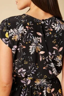 Wynnie Washable Silk Jumpsuit - French Jardin Black -NovaWear Shop 10150 Wynnie Silk French Jardin 5