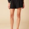 Larisa Tencel Twill Short - Black