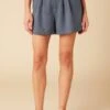 Larisa Tencel Twill Short - Slate