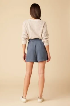 Larisa Tencel Twill Short - Slate -NovaWear Shop 10159 Larisa Short Slate 3