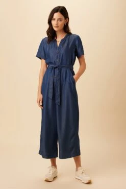 Bijou Denim Tencel Jumpsuit - Indigo
