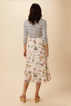 New Release -NovaWear Shop 10227 Blaze Silk Lined Botanic Floral Ivory 3