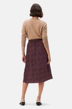 Ollie Washable Silk Skirt - Doucet Dot Vineyard 8 Ollie Washable Silk Skirt - Doucet Dot Vineyard -NovaWear Shop 10235 Ollie Silk Doucet Dot Vineyard 3
