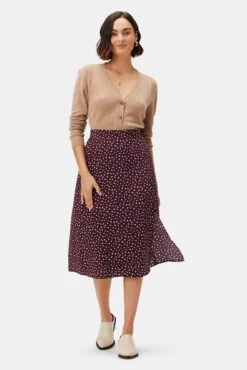 Ollie Washable Silk Skirt - Doucet Dot Vineyard 9 Ollie Washable Silk Skirt - Doucet Dot Vineyard -NovaWear Shop 10235 Ollie Silk Doucet Dot Vineyard 4