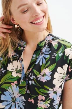 Renata Washable Silk Blouse - Printemps Floral -NovaWear Shop 1068 Renata Printemps Print 1823 web a2a2fe3b a75e 4b14 b364 a0940b3f9b1e