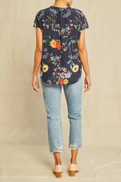 Renata Washable Silk Blouse - Provence Floral -NovaWear Shop 1068 Renata Provence 3751 web 96aaf915 0ef0 4603 b860 bbc4b8a9468f