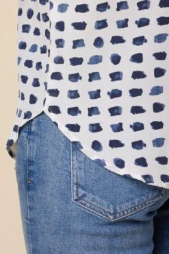 Renata Washable Silk Blouse - Squared Up White 9 Renata Washable Silk Blouse - Squared Up White -NovaWear Shop 1068 Renata Squared Up White 5