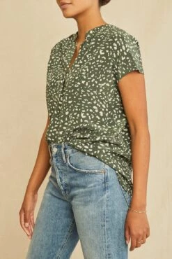 Renata Washable Silk Blouse - Rocher Dot -NovaWear Shop 1068 Renata Washable Silk Rocher Dot 1519 web 34092e07 4835 4de4 9a59 bbf3e3a48725