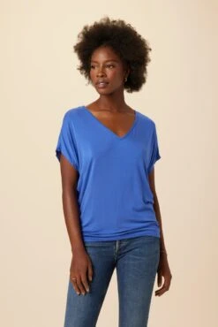 Mayr Dream Knit Tee - Lapis