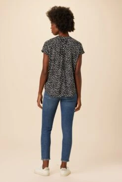 Renata Ecovero Blouse - Italia -NovaWear Shop 12 0607 Renata Italia Dot 3