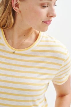 Leif Reverie Slub Tee - Yellow Stripe Slub -NovaWear Shop 1335 Leif Slub Yellow Stripe 2409 web cc8447f7 6f73 4375 aa79 381f5c0a5c98