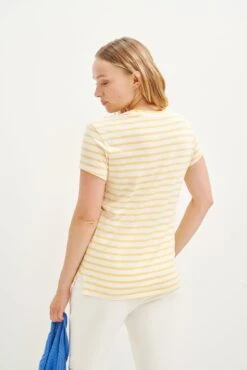 Leif Reverie Slub Tee - Yellow Stripe Slub -NovaWear Shop 1335 Leif Slub Yellow Stripe 2513 web 06700d99 18ec 49f6 9b2b 63f60c1dae8b
