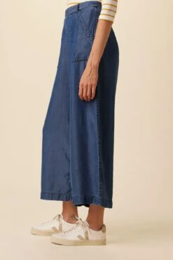 Gracie Eco Chambray Pant - Indigo -NovaWear Shop 1398R1 Gracie Indigo 2