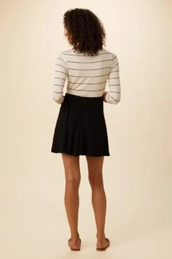 Evelyn Provence Rib Skirt - Black -NovaWear Shop 1551 Evelyn Provence Black 3