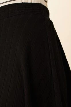 Evelyn Provence Rib Skirt - Black -NovaWear Shop 1551 Evelyn Provence Black 4