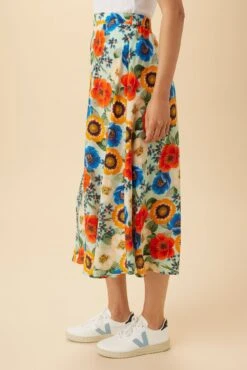 Blaze Washable Silk Skirt - Devon Floral -NovaWear Shop 15 9838 Blaze Silk Devon Floral 2