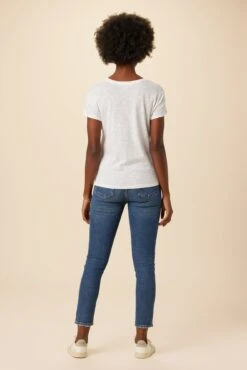 Leif Reverie Slub Tee - White -NovaWear Shop 18 1335 Leif White 3