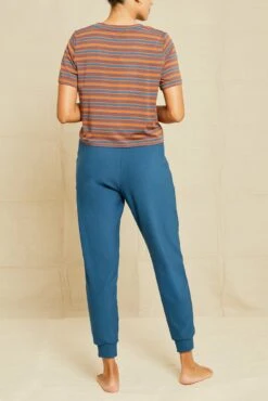 Tara Dream Knit Cropped Tee -NovaWear Shop 211013 AV October ECOMM 0231TaraModalRivoliStripe 5624 web