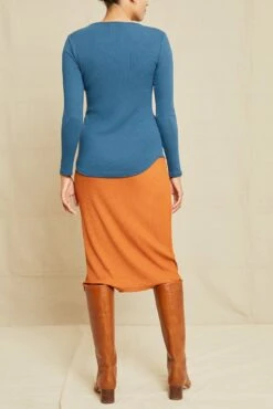 Itana Long Sleeve Dream Rib Tee - Azure -NovaWear Shop 211013 AV October ECOMM 9456ItanaAzureDreamRib 8269 web 3c8ae350 0c90 4e16 899a d8c6cce8373b