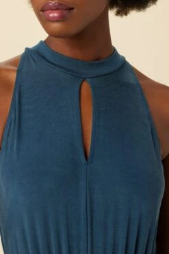 Georgina Tencel Luxe Jumpsuit - Azure -NovaWear Shop 30 6670 Georgina OL ONLY Azure 4