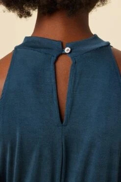 Georgina Tencel Luxe Jumpsuit - Azure -NovaWear Shop 30 6670 Georgina OL ONLY Azure 6