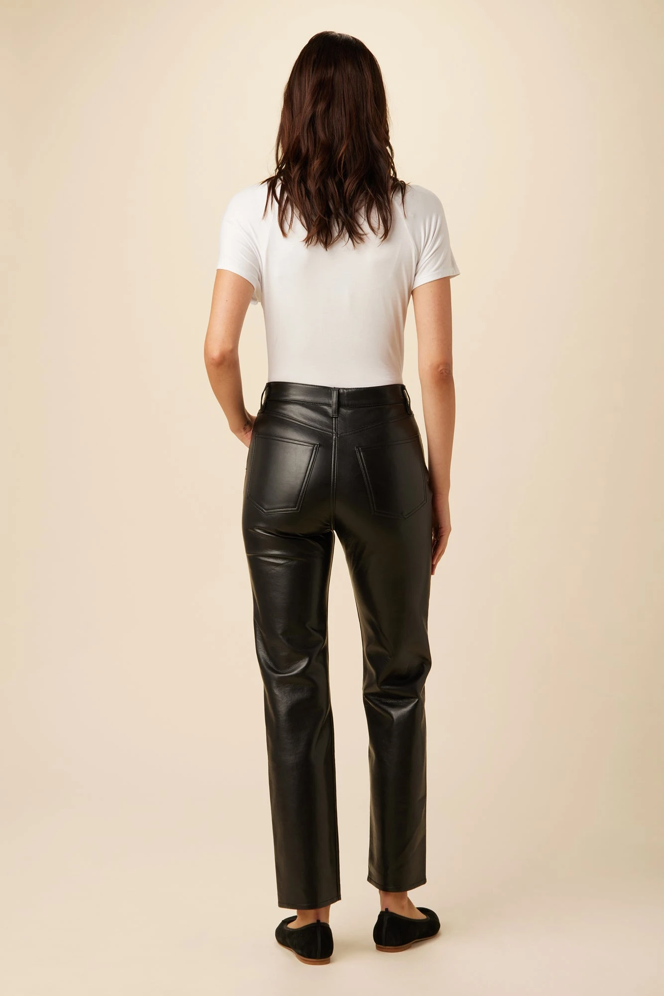 AGOLDE Recycled Leather 90s Pinch Waist Jean - Detox 4 AGOLDE Recycled Leather 90s Pinch Waist Jean - Detox - Image 4