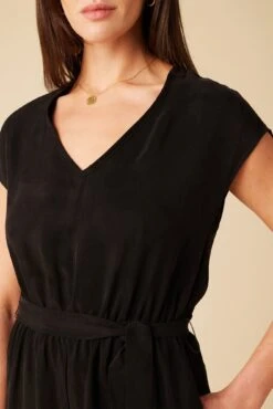 Wynnie Cupro Jumpsuit - Black -NovaWear Shop 451 Wynnie Cupro Black 4