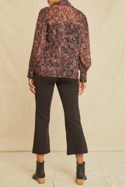 Lorenza Nouveau Silk Blouse -NovaWear Shop 5028 Lorenza Joshua Tree Floral 0356 web