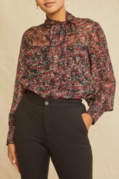 Lorenza Nouveau Silk Blouse