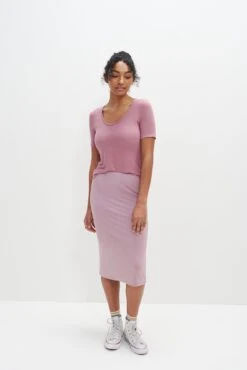 Yuma Dream Knit Skirt - Lilac