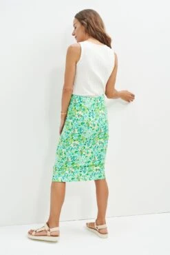 Yuma Viscose Skirt -NovaWear Shop 6089 Yuma Naples Floral 1533 web
