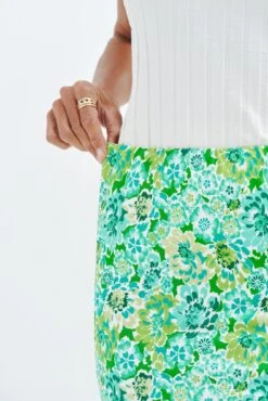 Yuma Viscose Skirt -NovaWear Shop 6089 Yuma Naples Floral 1624 web