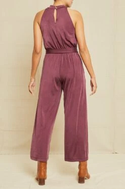 Georgina Tencel Luxe Jumpsuit - Pinot -NovaWear Shop 6670 Georgina OL EXCLUSIVE ONLY Pinot 14080