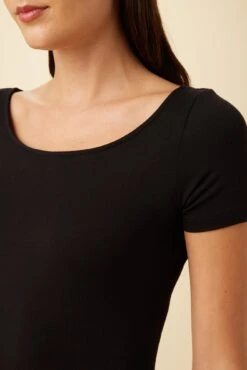 Jenna Reverie Knit Tee - Black -NovaWear Shop 7028 Jenna Black 4