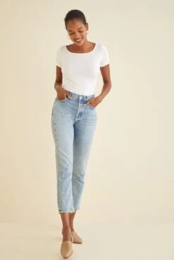 Jenna Dream Knit Tee - White -NovaWear Shop 7028 Jenna White 2448 web 0f3662ee 892e 4a0f b2b7 26453deb41bd