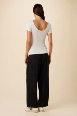 Jenna Reverie Knit Tee - White -NovaWear Shop 7028 Jenna White 3